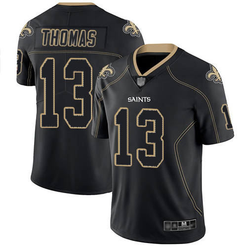 Men New Orleans Saints Limited Lights Out Black Michael Thomas Jersey NFL Football #13 Rush Jersey->new orleans saints->NFL Jersey